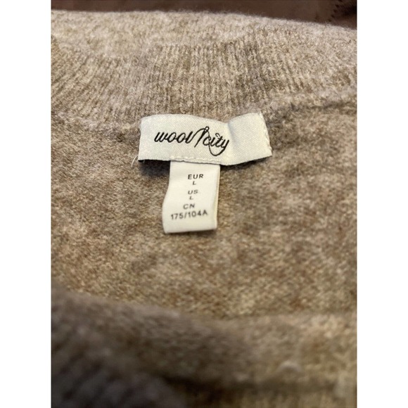 Wool City - Womens Tan Sz Large- Washable 6% Wool - Picture 2 of 7